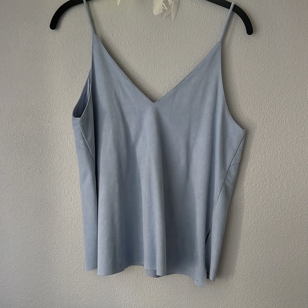 Light Blue Suede Top - image 2